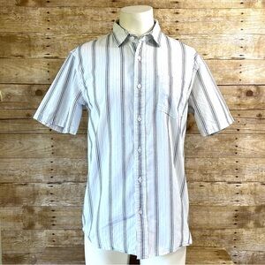Natural Blue Large Mens Shirt Stiped by Visitor